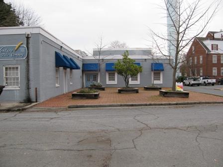 Harrison Street parking lot entrance